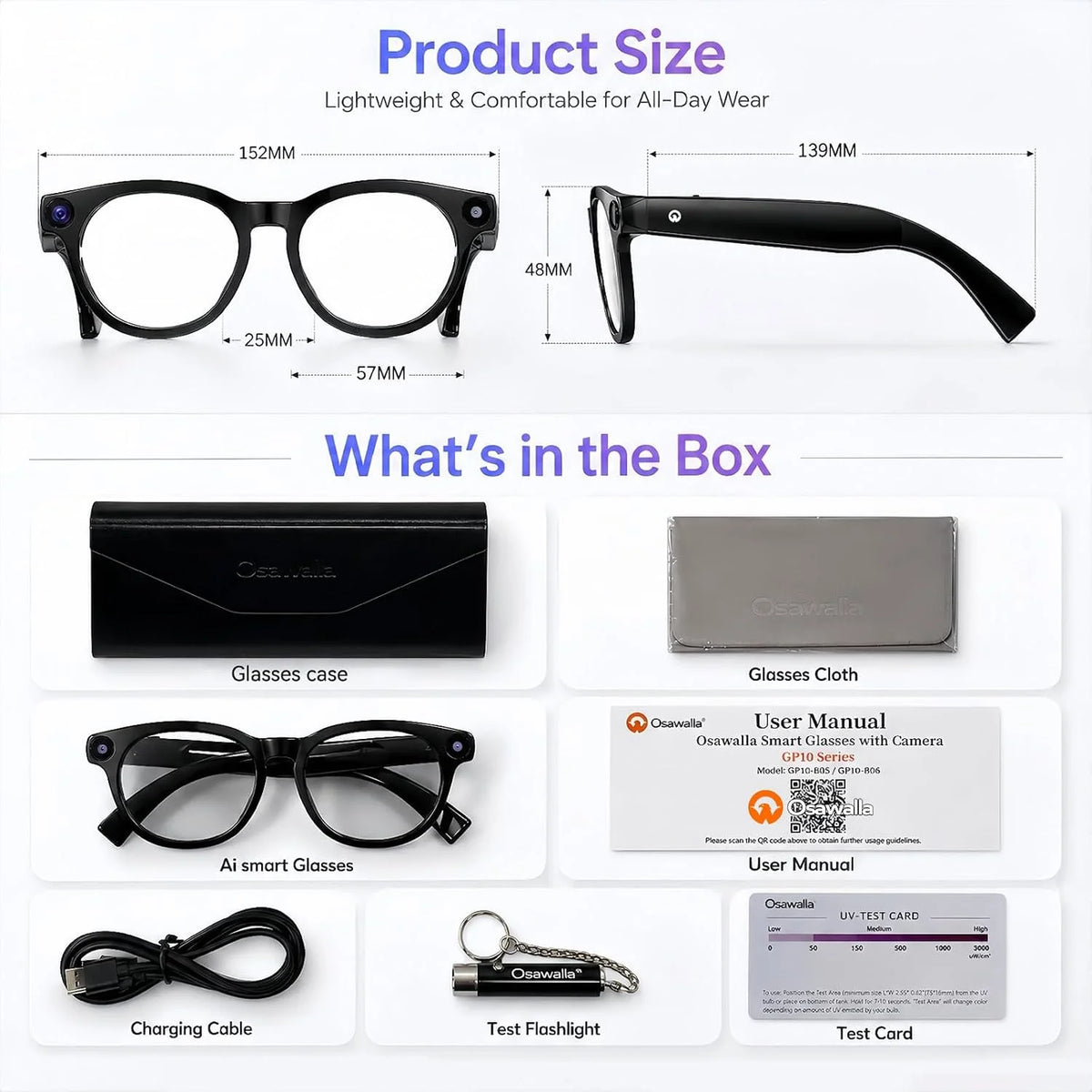 Osawalla Daily Core Camera Glasses
