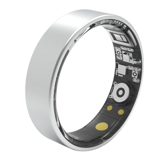 Osawalla RP02 smart ring internal sensors and electronics cutaway view