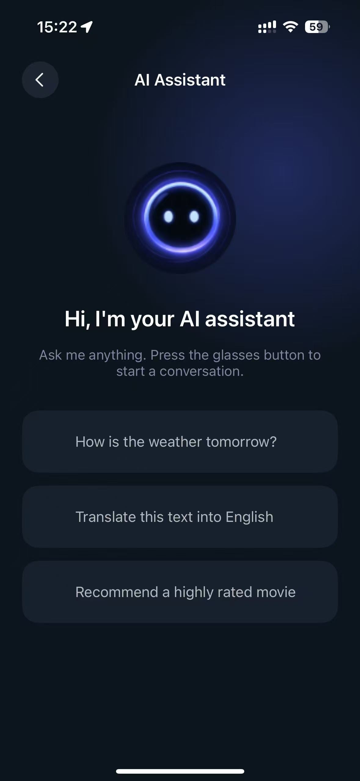 Ask without typing.