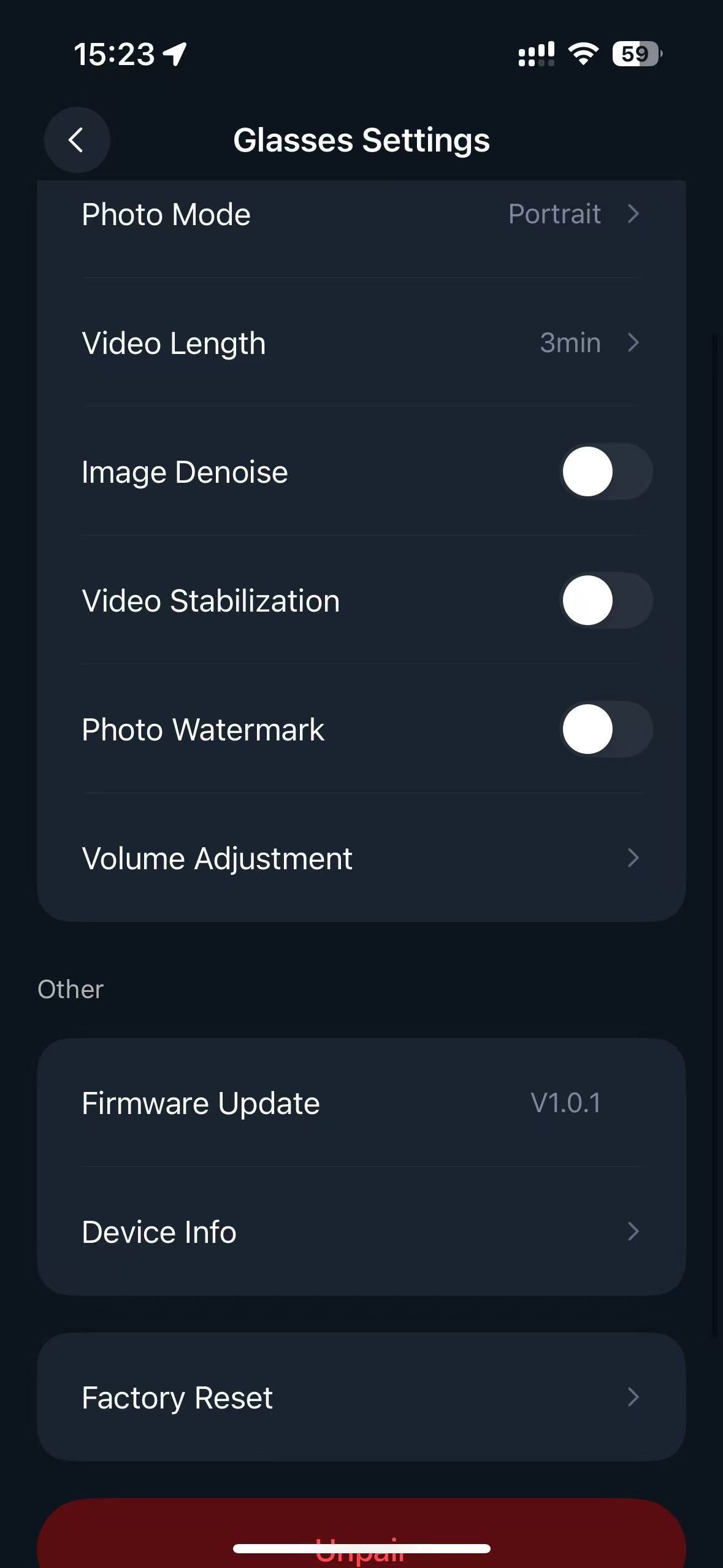 Settings that actually matter.