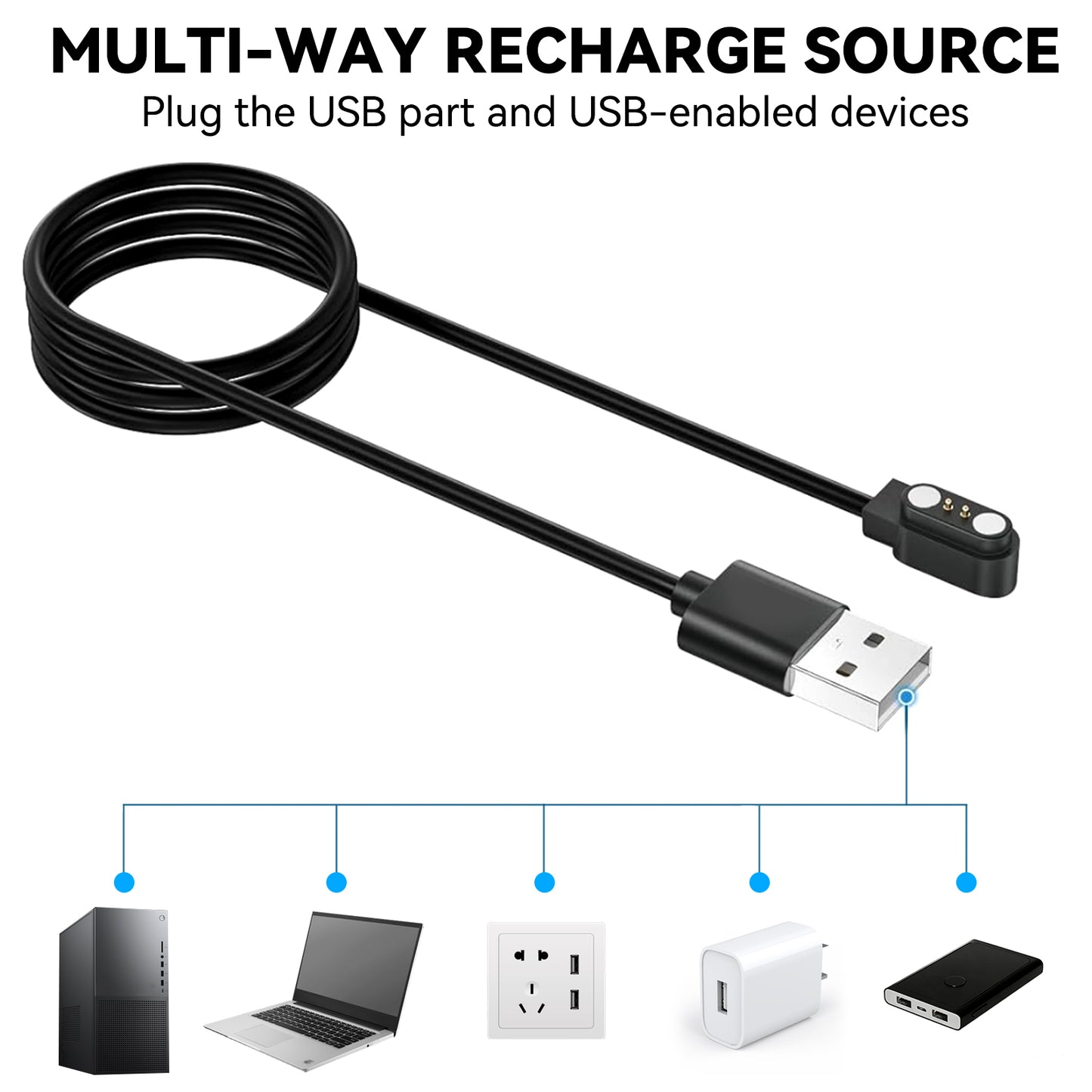 Smart Glasses Charger– Strong Magnetic Adsorption