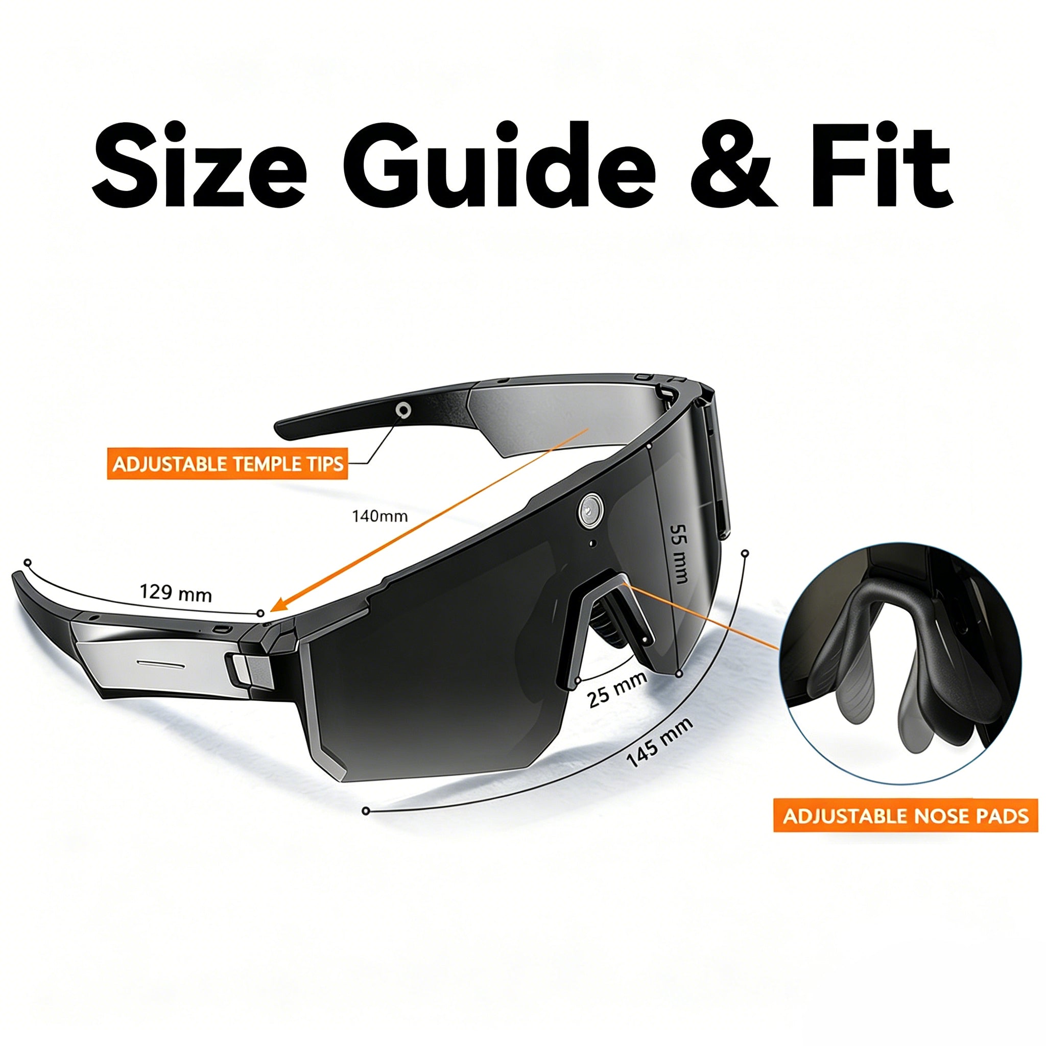 GP04 Running & Cycling Video Glasses