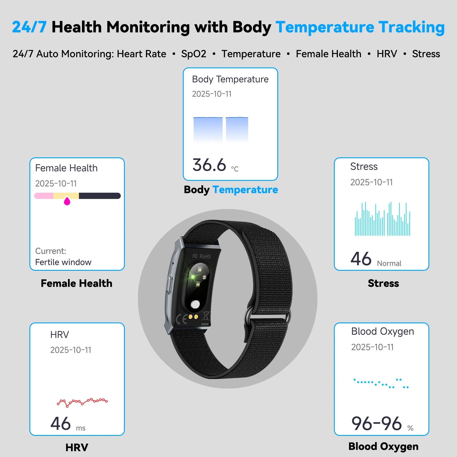 BG01 Smart Fitness Tracker Bracelet