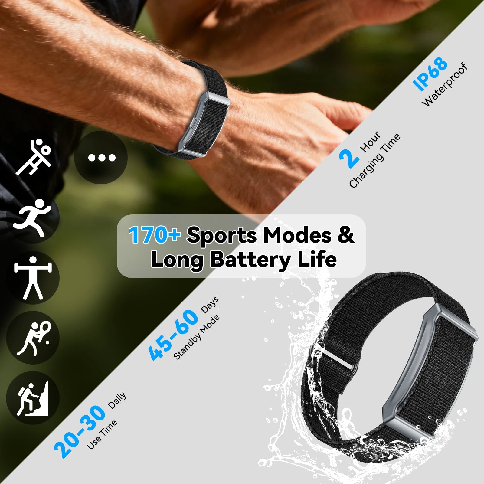 BG01 Smart Fitness Tracker Bracelet