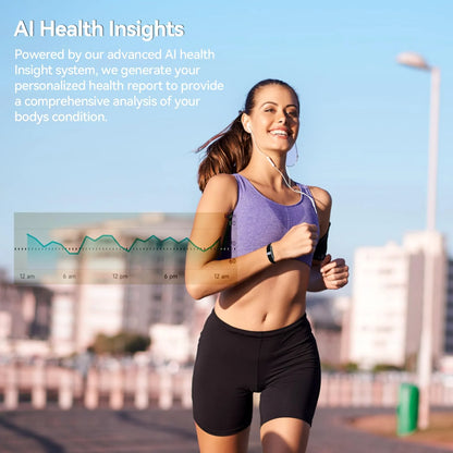 Fitness tracker with AI health insights, generates personalized health reports and tracks body status