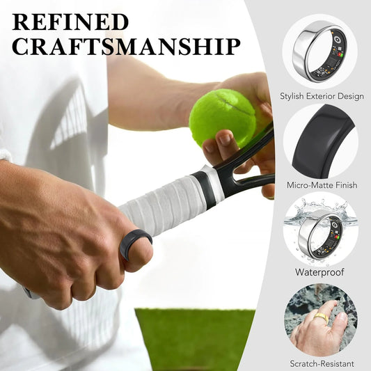 Osawalla RP02 smart ring with refined craftsmanship, matte finish, waterproof, and scratch-resistant design