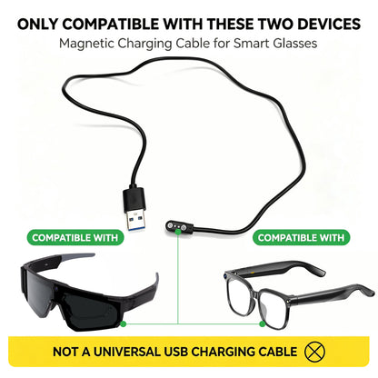 Smart Glasses Charger– Strong Magnetic Adsorption