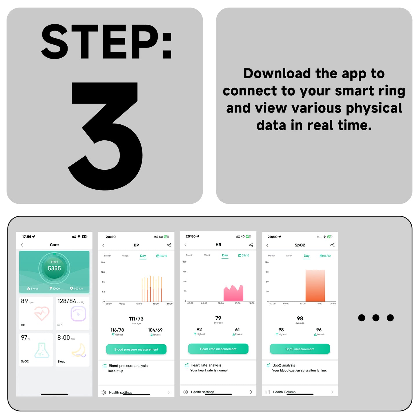 Smart Ring Sizer Kit (6-14 Sizes) - IP68 Waterproof, No Subscription