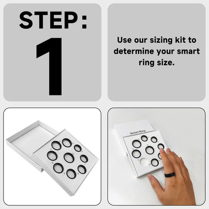 Smart Ring Sizer Kit (6-14 Sizes) - IP68 Waterproof, No Subscription