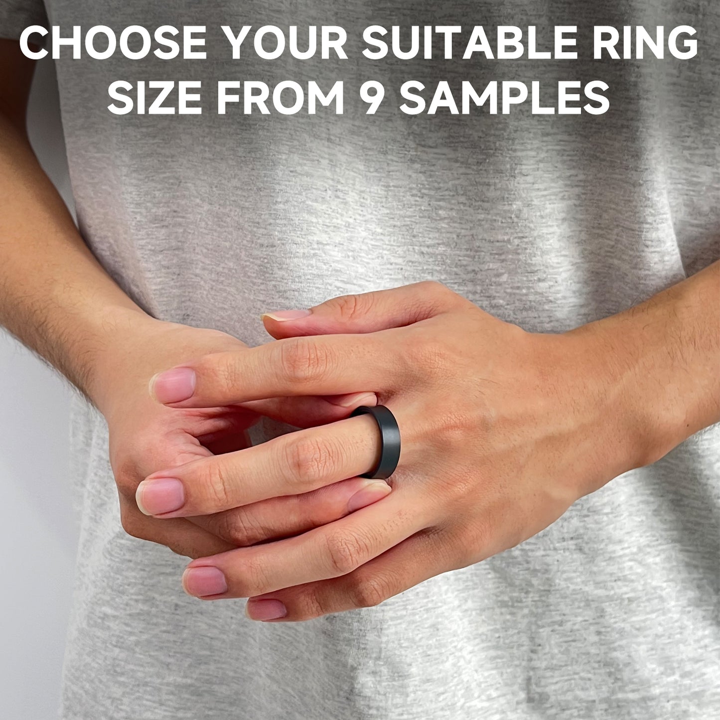 Smart Ring Sizer Kit (6-14 Sizes) - IP68 Waterproof, No Subscription