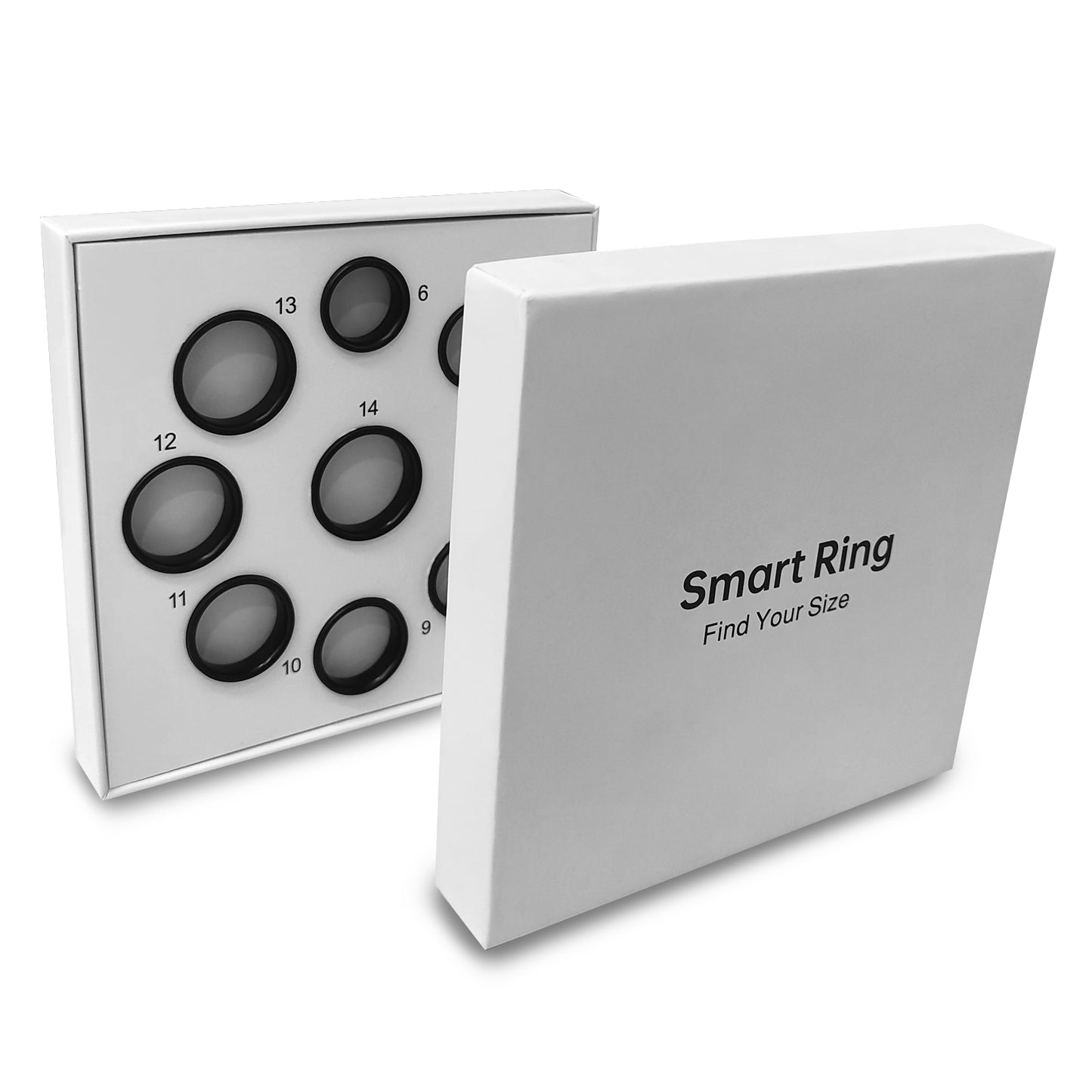 Smart Ring Sizer Kit (6-14 Sizes) - IP68 Waterproof, No Subscription