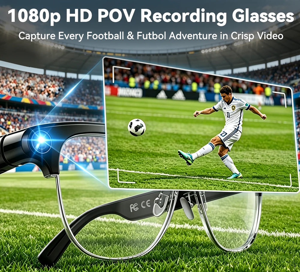 Osawalla GP08 1080p HD POV recording glasses football soccer action camera