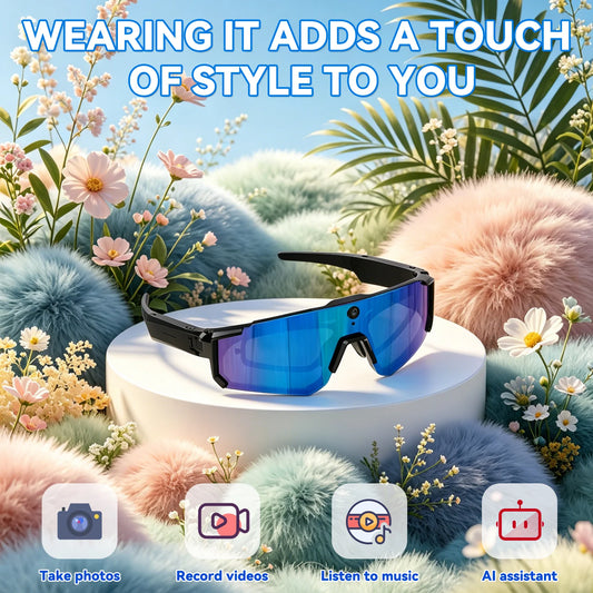 Osawalla stylish smart glasses with camera, video, music, and AI assistant features