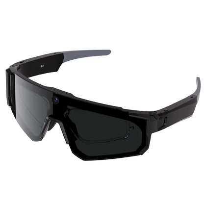 Osawalla smart camera glasses with black frame and dark lenses