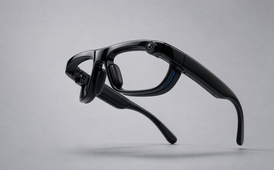 Zoe reviewing smart glasses in daily life