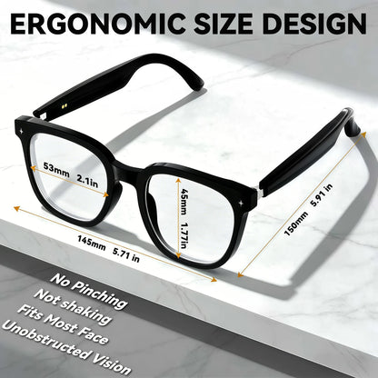Osawalla GG04 smart glasses ergonomic size design, comfortable fit for most face shapes