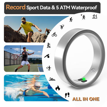 Osawalla Smart Ring –  Advanced Health & Fitness Tracker (Call Alerts, Temp/HR/Women's Health) | iOS/Android No Subscription