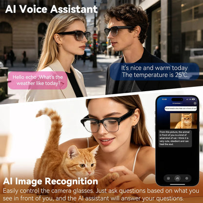 Osawalla smart glasses with AI voice assistant and image recognition features