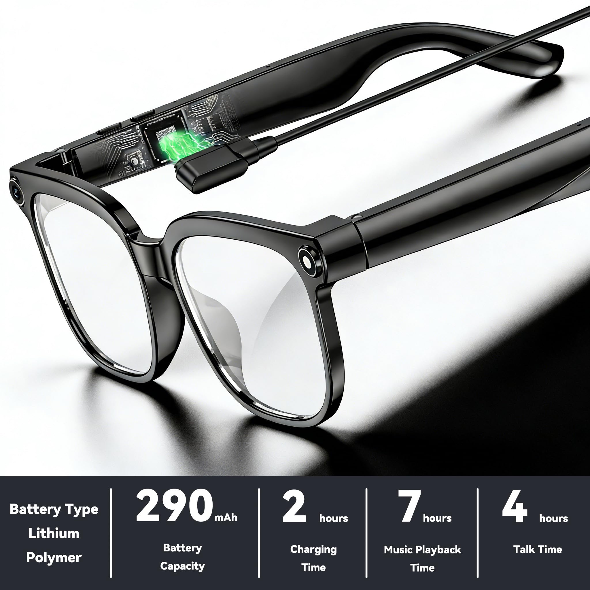 GP02 smart glasses with camera