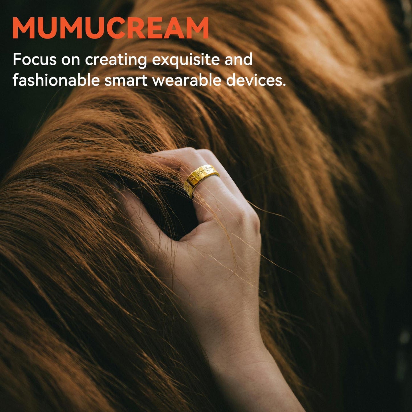 Gold Smart Health Ring - IP68 Waterproof Fitness Tracker (Heart Rate, SpO2, BP, Sleep, Steps) | iOS/Android No Subscription