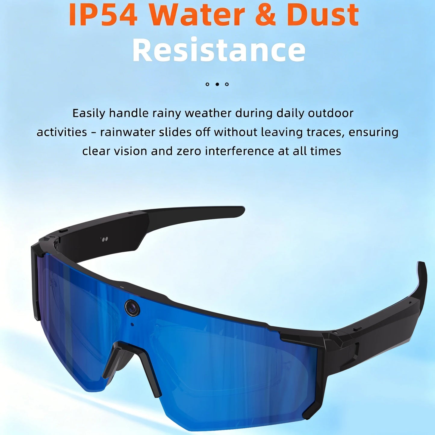 Osawalla smart glasses with IP54 water and dust resistance for outdoor use