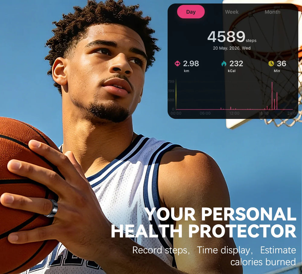 Osawalla Qring smart ring personal health protector steps calories activity app
