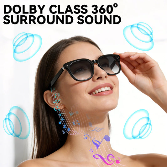 Osawalla GG04 smart audio glasses, 360° surround sound open-ear listening