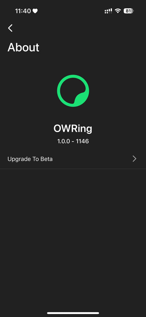 About and app version