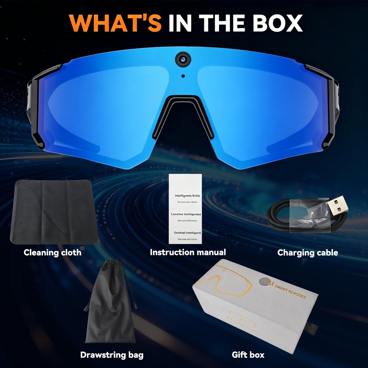 GP04 Running & Cycling Video Glasses