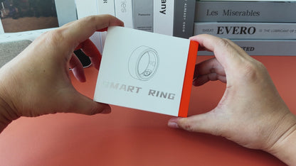 Silver Rainbow Smart Health Ring - IP68 Waterproof Tracker (HR, SpO2, BP, Sleep, Steps) | iOS/Android No Subscription