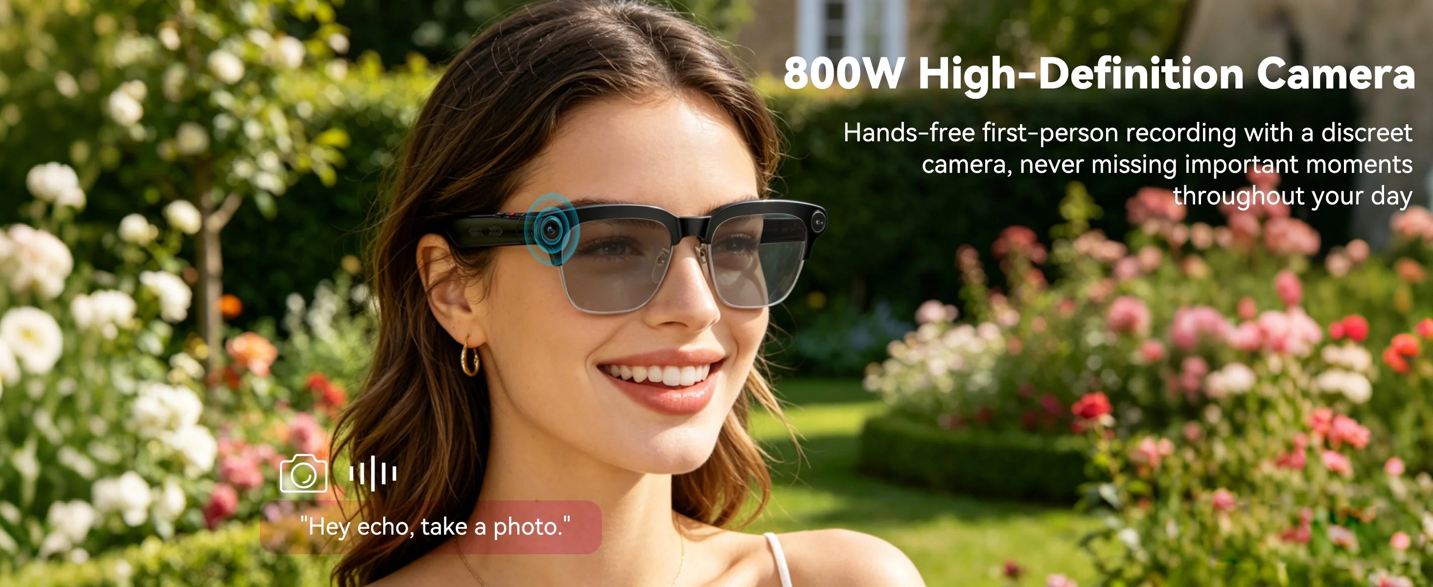 Osawalla GP08 smart glasses 800W camera hands-free recording voice photo