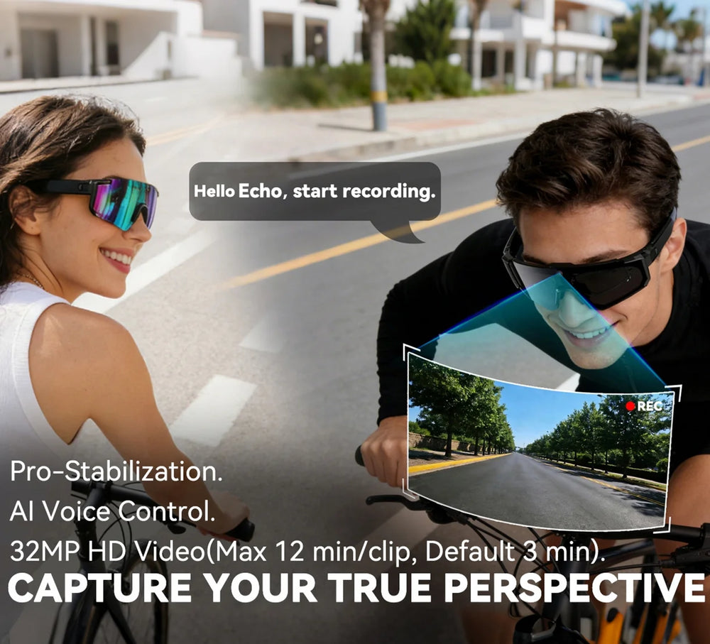 Osawalla  camera glasses 32MP video AI voice control cycling