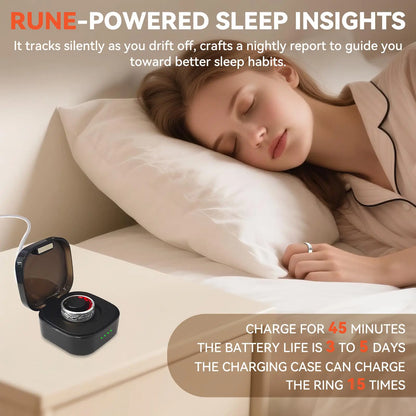 Silver Smart Health Ring - IP68 Waterproof Fitness Tracker (Heart Rate, SpO2, BP, Sleep, Steps) | iOS/Android No Subscription